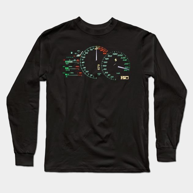 analog supercar Long Sleeve T-Shirt by retroracing